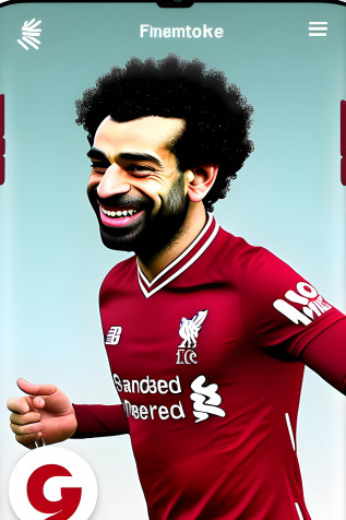 Mohamed Salah Mobile Background 2048x3072px