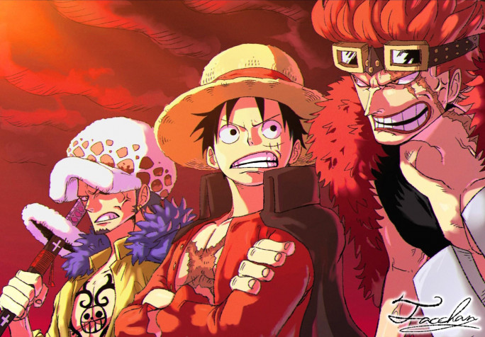 Law And Luffy Background Image 2048x1425px