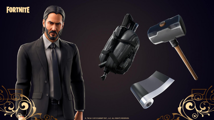 John Wick Fortnite Full HD 1080p Wallpaper 1920x1080px