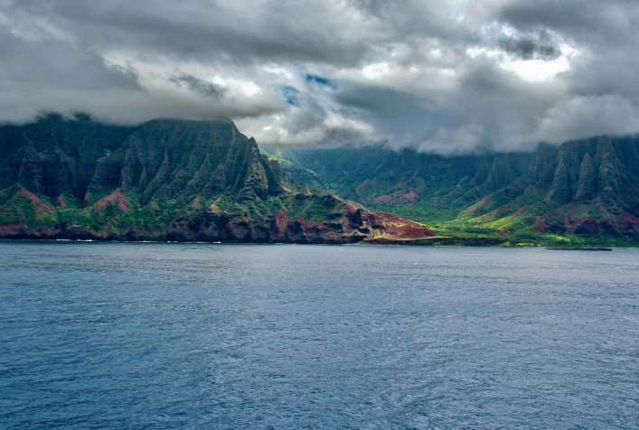 Na Pali Coast HD Background 4932x3317px