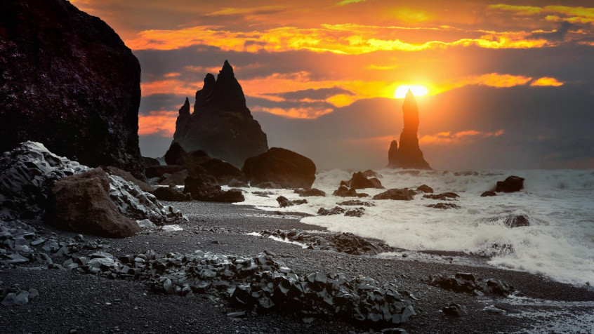 Reynisfjara Iceland 4k UHD Wallpaper 3840x2160px