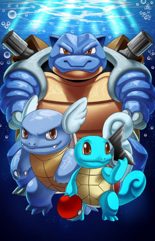 Squirtle Phone Background 1024x1588px