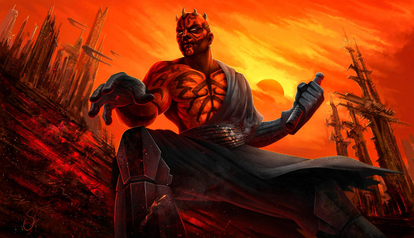 Darth Maul Desktop HD Background 3840x2212px