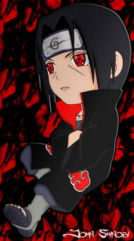 Itachi Chibi Android Wallpaper 1000x1800px