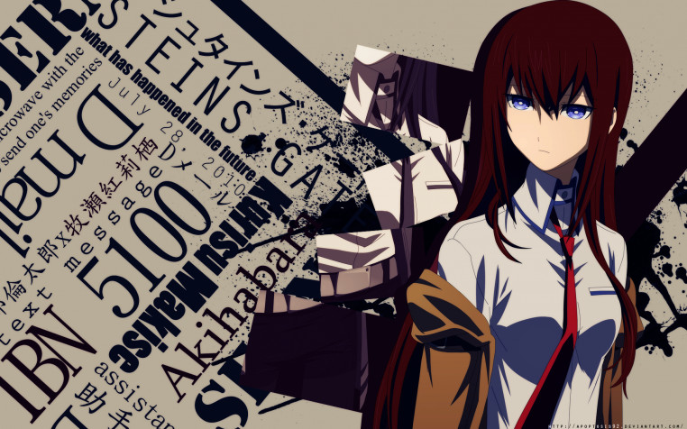 Kurisu Makise Widescreen HD Wallpaper 1920x1200px