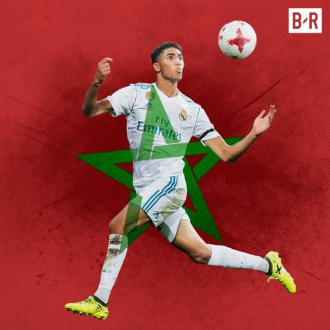 Achraf Hakimi Phone Background Image 1080x1080px