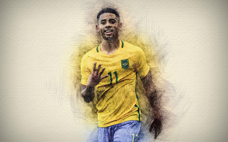 Gabriel Jesus Desktop Wallpaper 3840x2400px