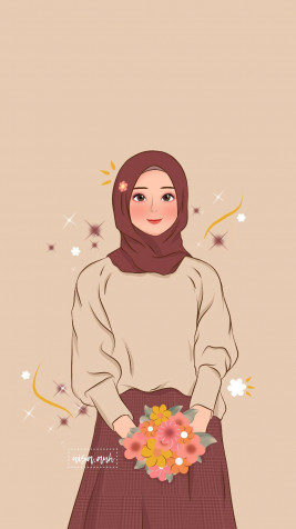 Islamic Hjab Girl Phone Background Image 1080x1920px