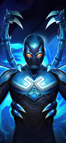 Blue Beetle iPhone 11 Pro Wallpaper 1125x2436px