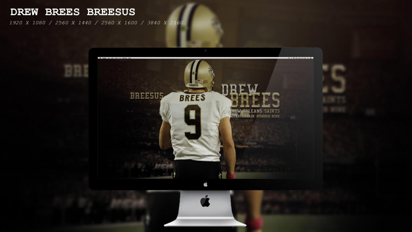 Drew Brees 2k QHD Wallpaper 2560x1440px