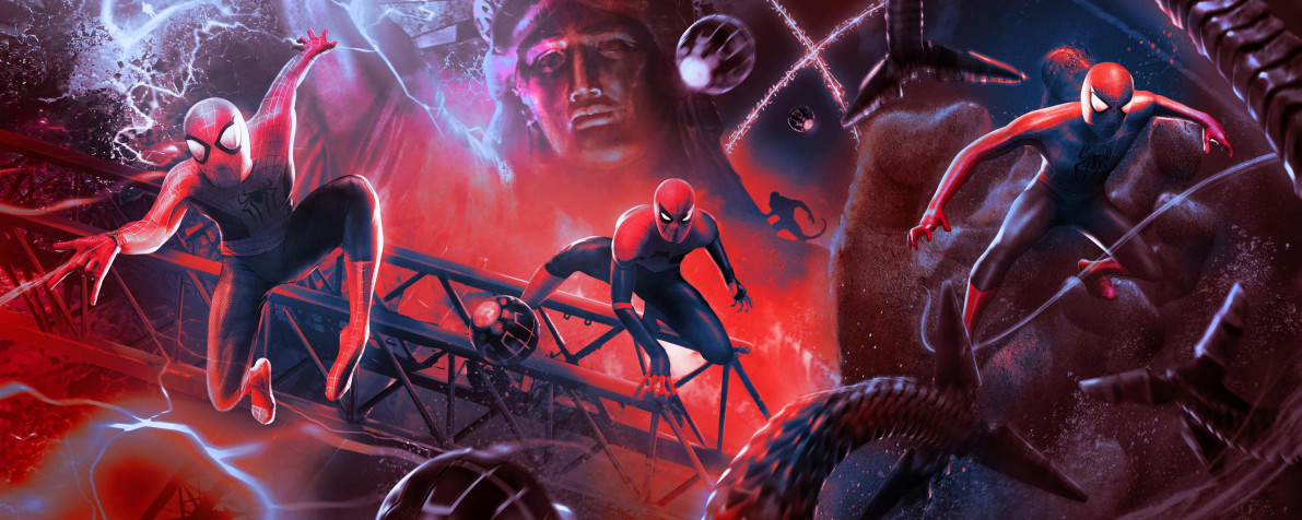 Spiderman No Way Home Hd Desktop Wallpaper 2560x1024px