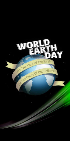 Earth Day iPhone Background Image 1080x2160px