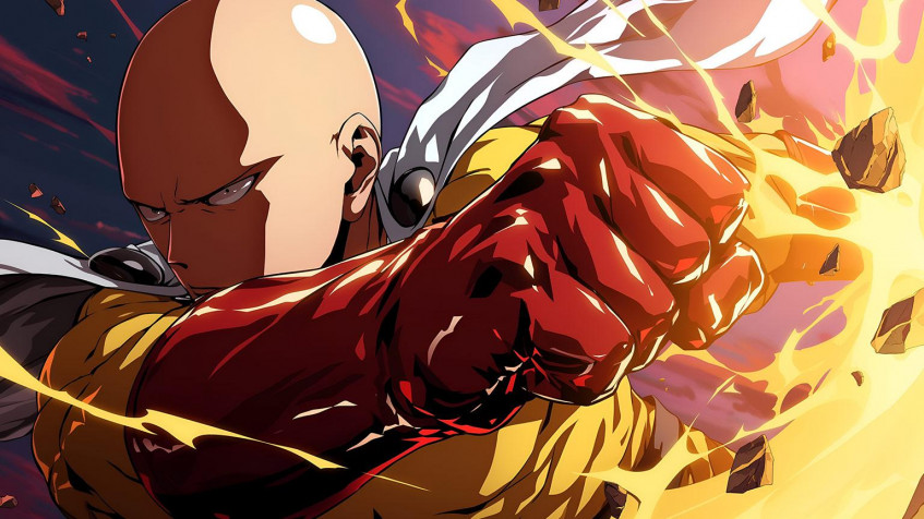 Saitama Desktop Wallpaper 1536x864px