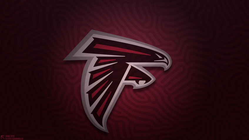 Atlanta Falcons Logo MacBook Background 1728x972px