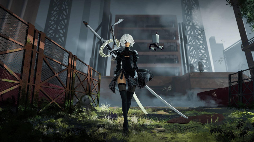 Nier Automata Full HD 1080p Wallpaper 1920x1080px