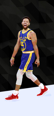 Stephen Curry Phone Wallpaper 4500x9584px