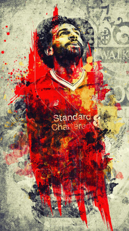 Mohamed Salah Phone Background Image 1024x1821px