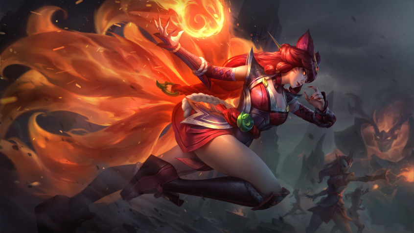 Ahri League Of Legends Desktop HD Wallpaper 4096x2304px