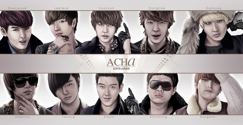 Super Junior Members Wallpaper Image 2700x1386px