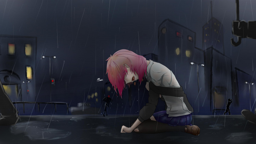 Crying Anime 4k UHD Wallpaper 3840x2160px