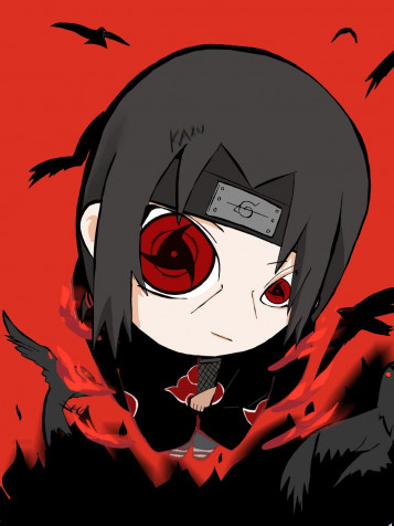 Itachi Chibi Phone Wallpaper 1080x1440px