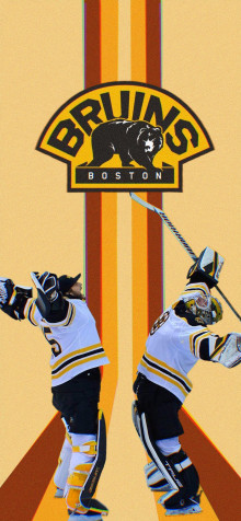 Boston Bruins Phone Background Image 1080x2337px