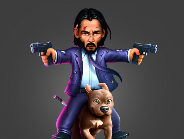 John Wick MacBook Wallpaper 1920x1446px