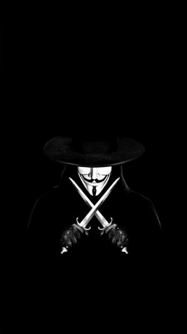 Anonymous Man Android Wallpaper 1080x1920px