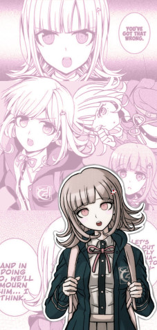 Chiaki Nanami Phone Background Image 800x1673px