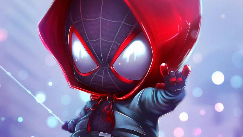 Chibi Spider Man 4k UHD Wallpaper 3840x2160px