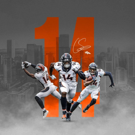 Denver Broncos Phone Background Image 1080x1080px