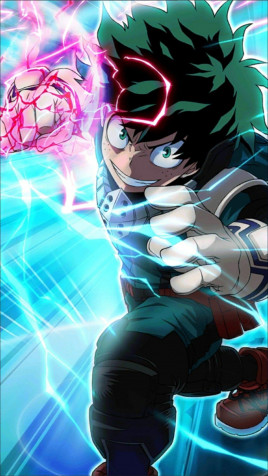 Izuku Midoriya Mobile Background 1154x2048px