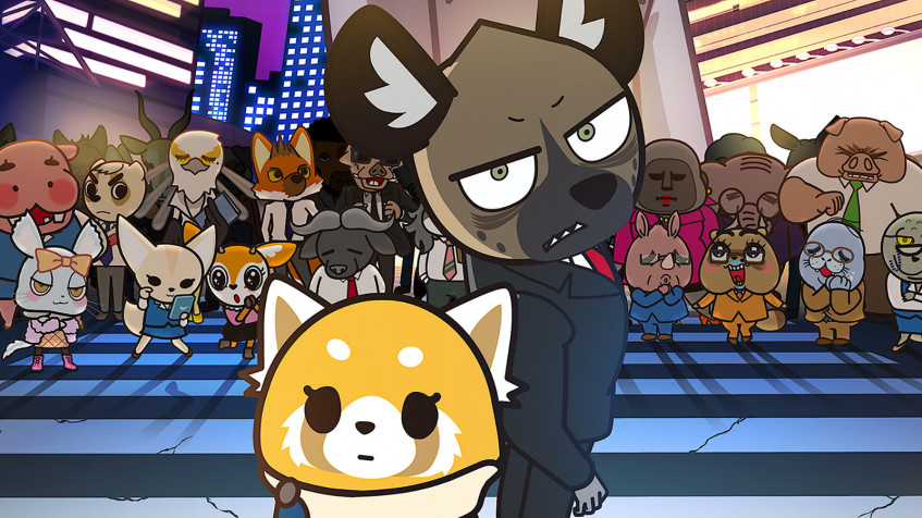 Title Aggretsuko HD Wallpaper 1600x900px