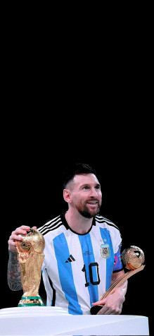 Messi Fifa World Cup iPhone Wallpaper Image 1080x2341px