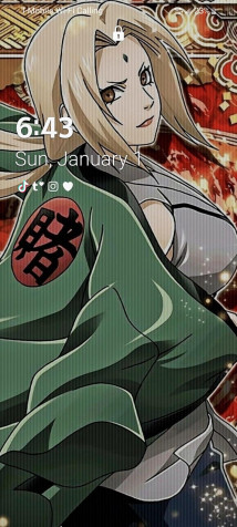 Tsunade Phone Background Image 1080x2400px