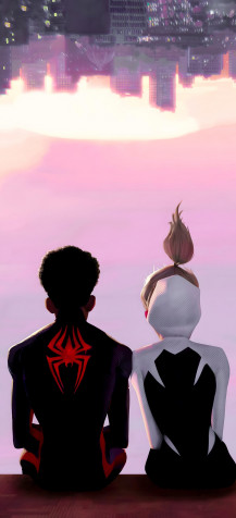 Miles And Gwen Phone Background Image 1874x4096px