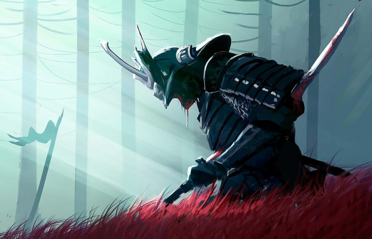 Samurai Warrior Background Image 1920x1237px