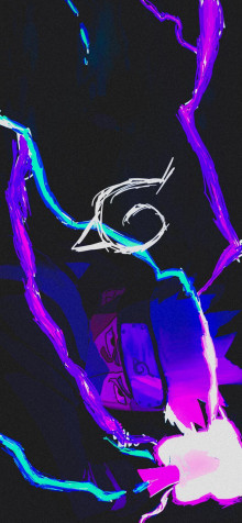 Naruto Neon Phone HD Background 828x1792px