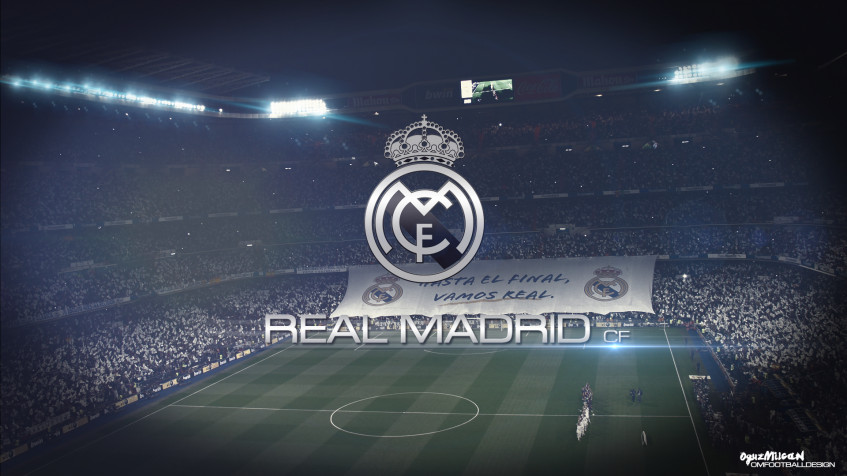 Real Madrid Logo Full HD 1080p Wallpaper 1920x1080px