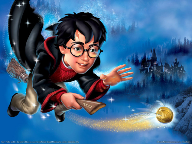 Cartoon Harry Potter HD Background 1600x1200px