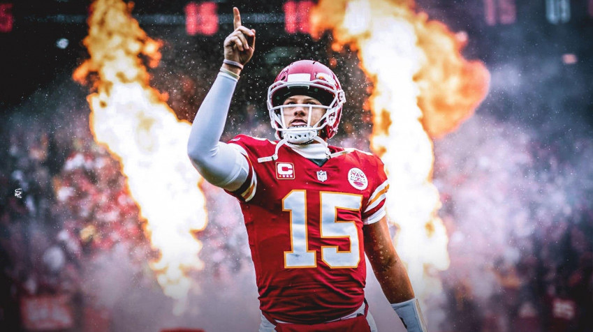 Patrick Mahomes Desktop HD Background 1890x1060px