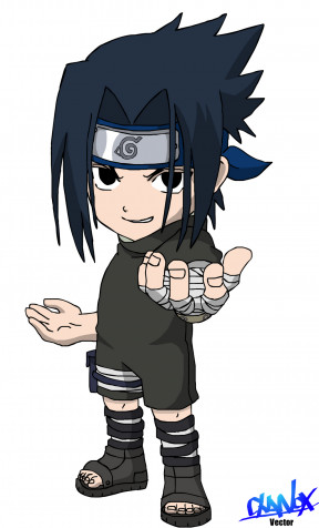 Sasuke Chibi iPhone Background Image 1024x1689px