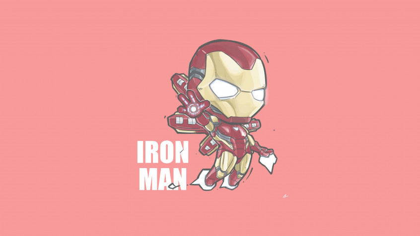 Iron Man Chibi 4k UHD Wallpaper 3840x2160px