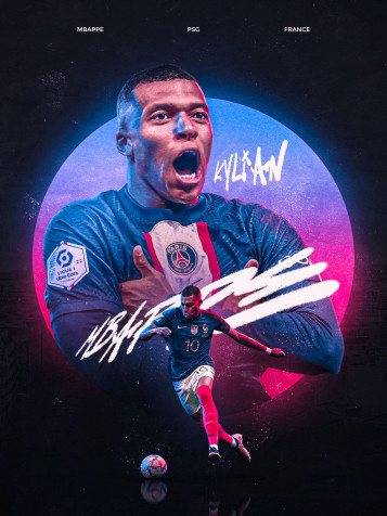 Kylian Mbappe Mobile Background 1536x2048px