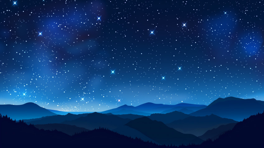 Night Stars Desktop Wallpaper 2912x1632px