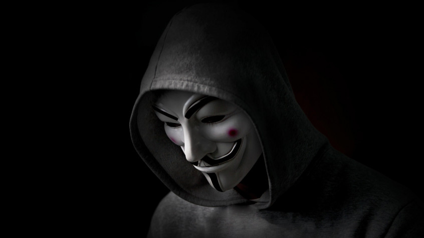 Anonymous Hacker Desktop HD Wallpaper 5500x3094px