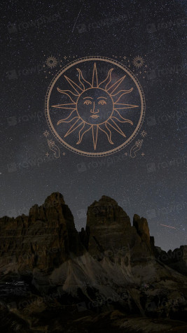 Astrology Wallpaper for Mobile 1300x2311px