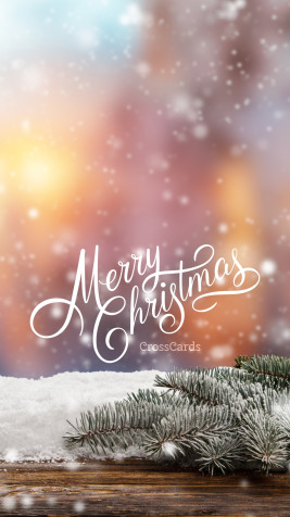 Merry Christmas iPhone Wallpaper 1080x1920px