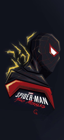 Miles Morales iPhone 11 Pro Wallpaper 1125x2436px