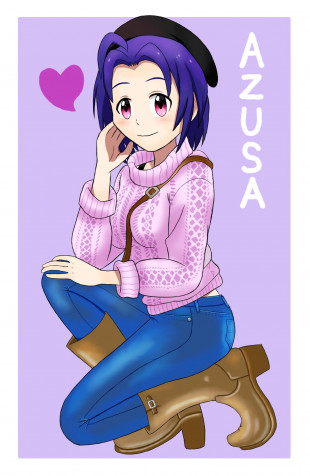 Shirasu Azusa Phone Background 1500x2300px